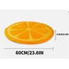 Pet Cooling Mat, Orange Design, 60 cm Diameter, Temperature Reducing