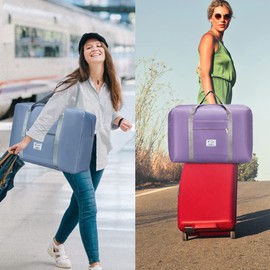 SPAHER 45L Travel Duffle Bag 55x40x20 cm TUI Airways Lufthansa Carry-on Hand Luggage Lightweight Foldable Packable Overnight Holdall Waterproof Travel Handbag Suitcase Bag