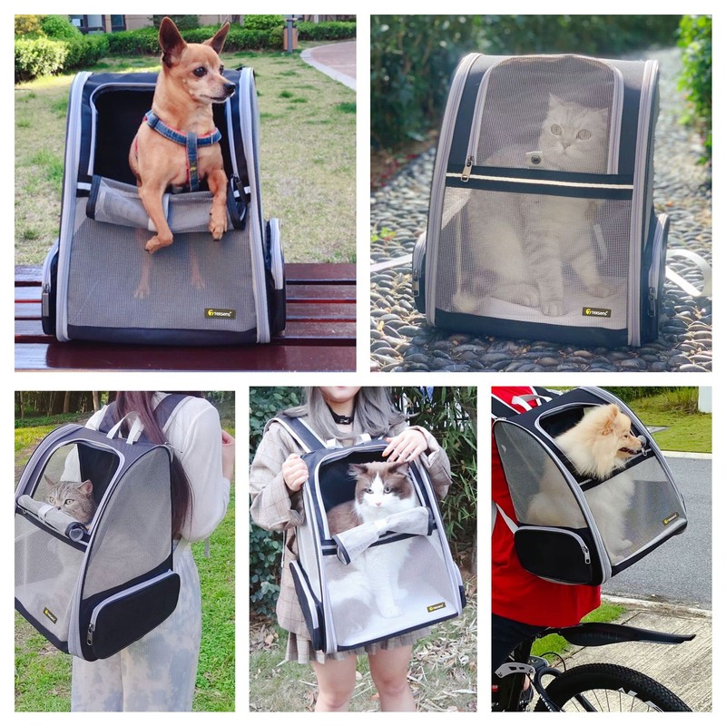 Texsens Innovative Traveler Bubble Backpack Pet Carriers for Cats and