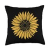 Smarty Pants Designs Sunflower, Flower Graphic Inspirational Summer Throw Pillow,