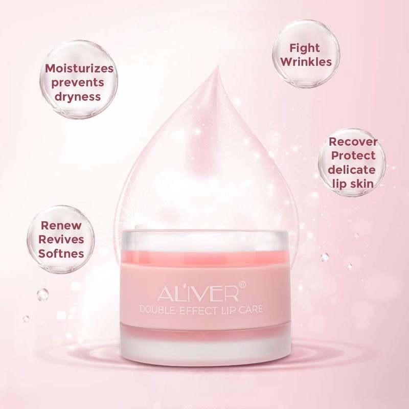 Lip Scrubs, Lip Mask, Lip Sleeping Mask with Double Effect,