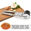 Pizza Wheel Cutter with 5 Wheels and Handle, Pizza Cutters