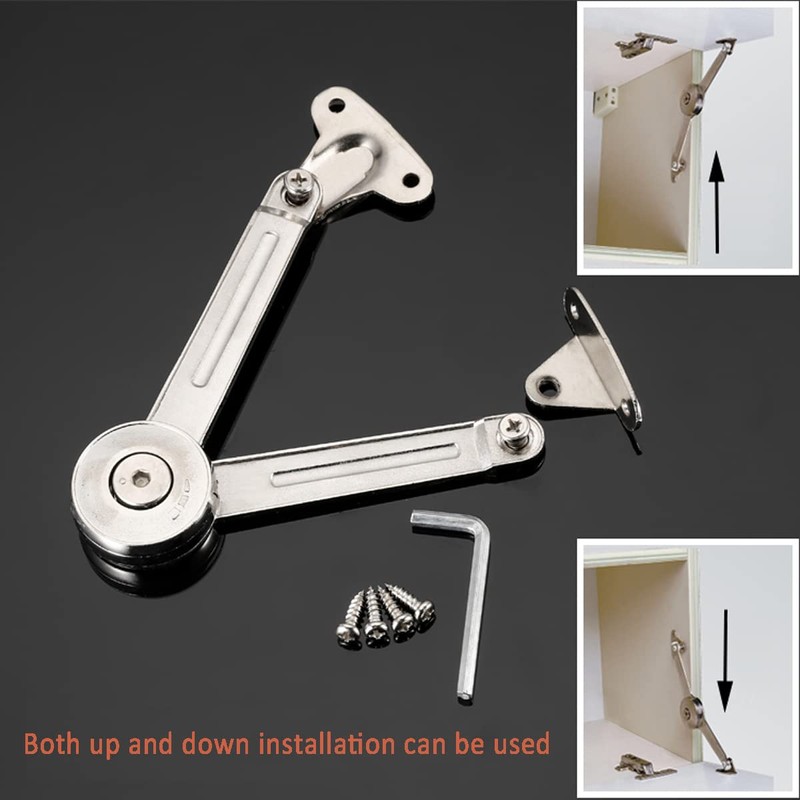 2 Pcs Soft Closing Lid Panel Support Hinges Stay,Can Be