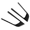 2pcs Steering Wheel Button Decorative Cover Trim Carbon Fiber Fit
