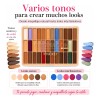 Kit De Maquillaje Cosmetiquera H Brochas Sombras Gloss Blush