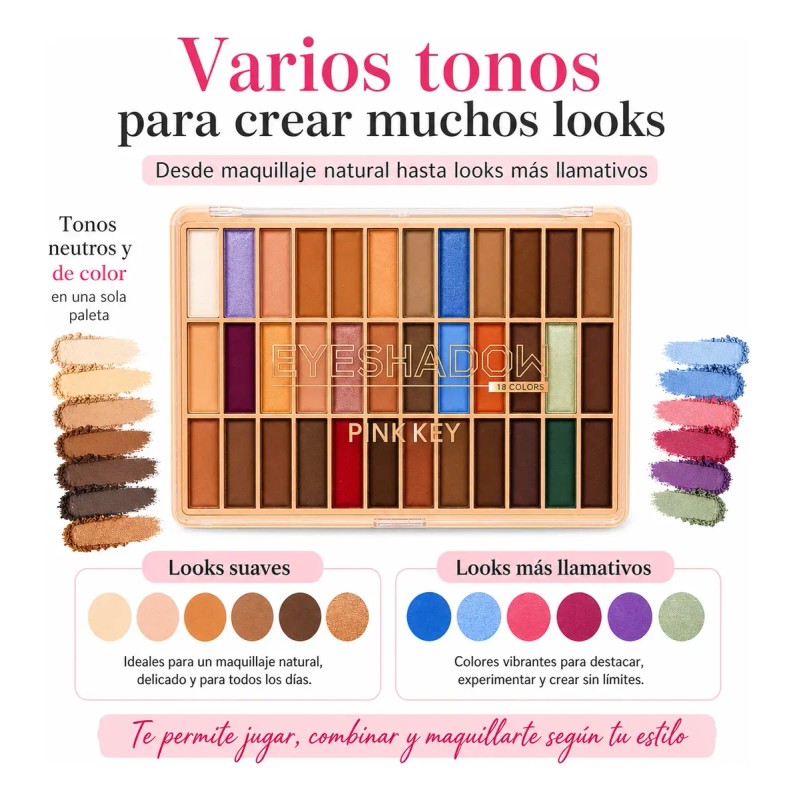 Kit De Maquillaje Cosmetiquera H Brochas Sombras Gloss Blush