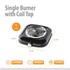Toastmaster Single Burner with Coil Top, Black