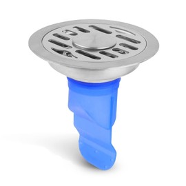 Desagüe de Suelo, 10 cm desagüe de Suelo de alcantarilla de Sumidero de Acero Inoxidable 304 Desagüe de Suelo antiolor con núcleo de Silicona para tuberías de alcantarillado de baños y cocinas