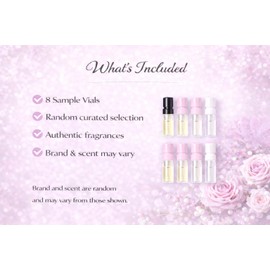 GHBB Women's Designer Perfume Sampler Lot Discovery Set x 8 Sample Vials - High End Fragrance Samples for Women, 8 Piece Set