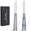 FLISSA 2 PC Multi-functional Practice Tool Non-sharp Blade Butterfly Balisong