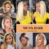 Ombre Blonde Bob Wig Human Hair Glueless 13x4 Lace Front