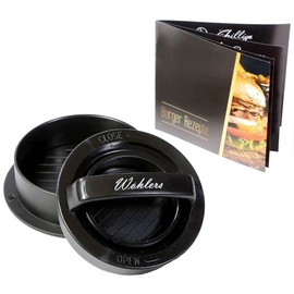 Wohlers Hamburger Press for Normal and Filled Hamburgers - Burger Press for Perfect Patties - Patty Maker Ideal for Filled Burgers, Mini Burger for Children and Grill Pattie (Plastic)