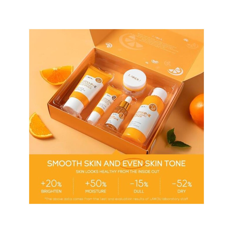 10대 소녀를 위한 5Pc 스킨케어 선물 세트, 클렌저, 토너, 페이스