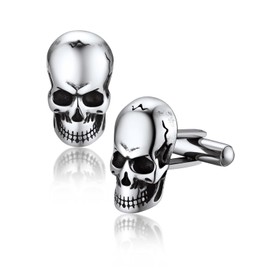 Bandmax Cufflinks Men's Stainless Steel Cufflink Cufflinks for Men Viking Cufflinks Shirt Shmuck for Shirt Wedding, Silver, Not applicable