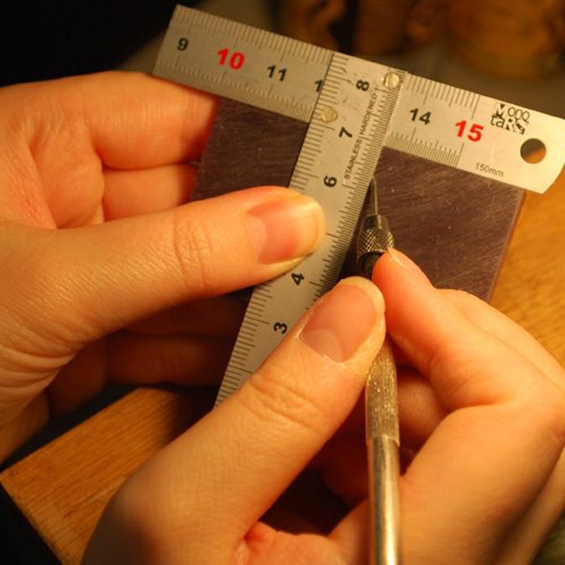 Stainless Steel Ruler, We Processing and Created T-Shaped Engineers Square