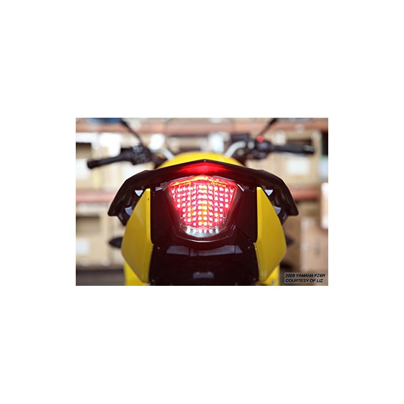 Integrated Sequential LED Tail Lights Clear Lens for 2009-2017 Yamaha