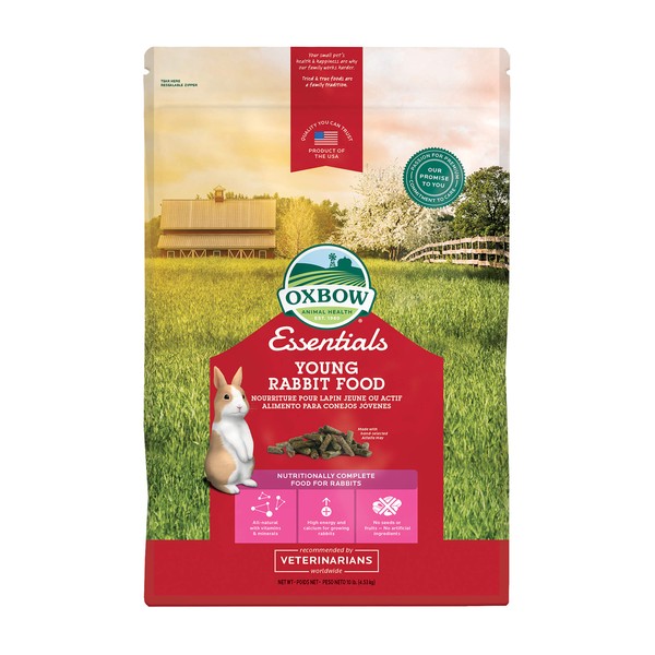 Oxbow Essentials Young Rabbit Food - All Natural Rabbit Pellets - 10 lb.