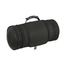 Daniel Smart Motorcycle Sissy Bar Roll Bag with Multiple Pockets - Secure Your Luggage and Stuff with Ease - Includes Rain Cover for All-Weather Protection - Perfect for Motorcycle Touring – Black