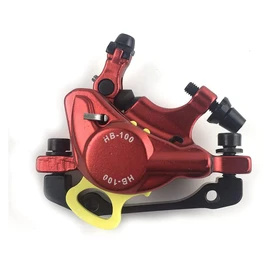 BUCKLOS Zoom HB-100 MTB Line Pulling Hydraulic Disc Brake Calipers Front + Rear, Aluminum Alloy Mountain Bike Hydraulic Disc Brakes with is/PM Universal Caliper Adapter for XC Trail, Fat Bike…