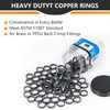 50 Pieces HeSun 3/4-Inch Bottled PEX Copper Ring, PEX-B Crimp