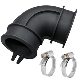 WD24X33918 Dishwasher Circulation Pump To Sump Elbow Hose Includes 2 Clamps For GE Dishwashe (WD24X33918)