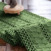 Weldomcor Macrame Table Runner Green Boho Table Runner with Tassels