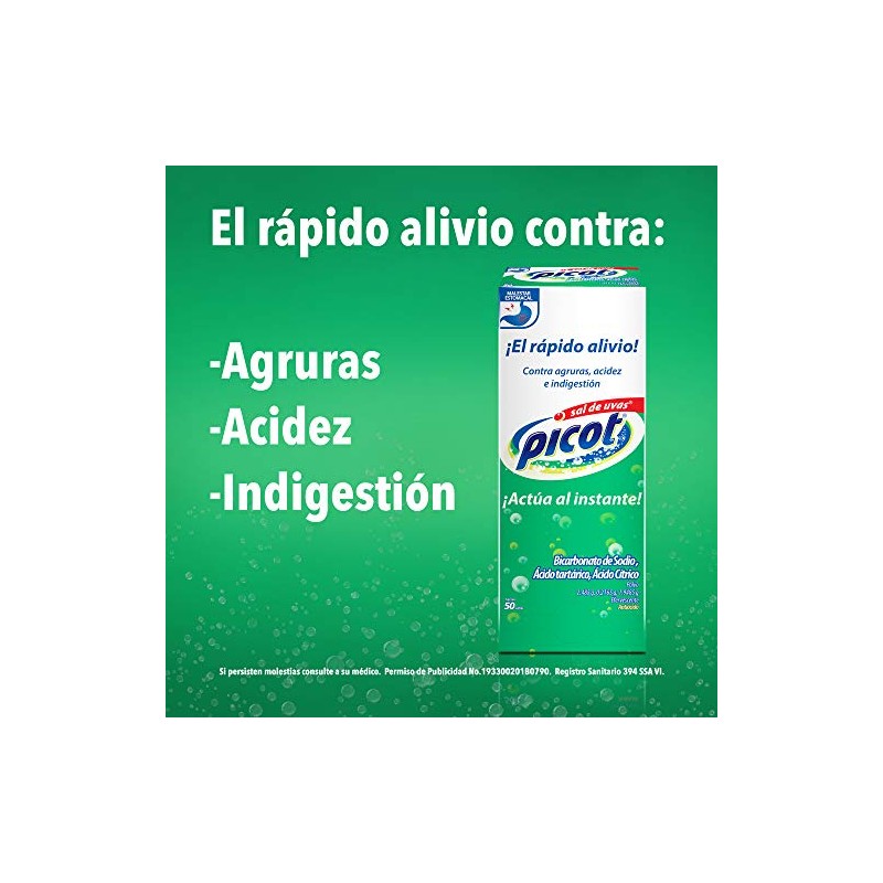 Picot 2448002 Sal de Uvas Display, 50 Sobres