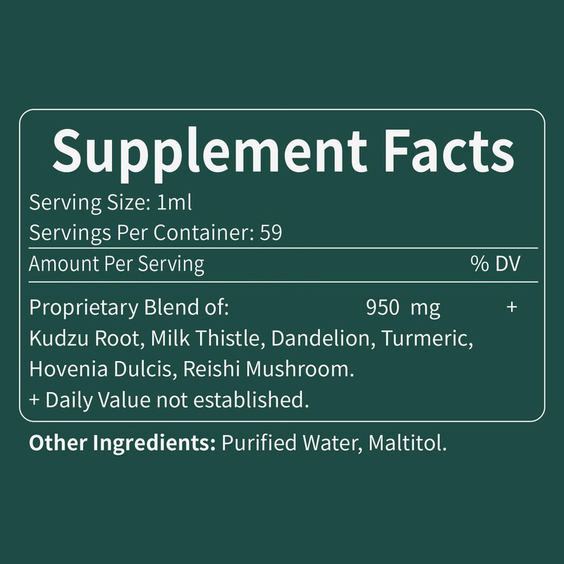 Fuenvegtal Kudzu Root Extract Drops for Liver Support, High Absorption