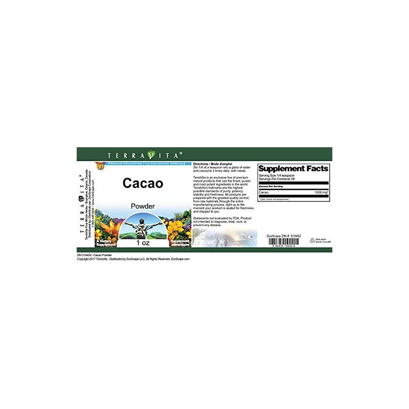 Cacao Powder (1 oz, ZIN: 519452) - 2 Pack