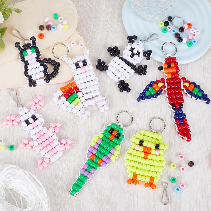 SUNNYCLUE 1 Box DIY 8 Sets Bead Pets Bead Animals