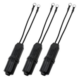 Lovelysp 3pcs TV Antenna Connector Outdoor Antenna Matching Transformer UHF/VHF/FM Model TV Converter 300 ohms to 75 ohms