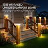 ELECLINK 4x4 Solar Post Cap Lights Upgraded, Brighter and Extended