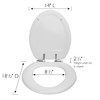 Dalton Toilet Seat Elongated Soft Close – White Oval Standard