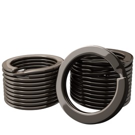 Silipac Small Key Rings 0.8 in (20mm) - Heavy Duty Key Ring Bulk for Crafts - Split Gun Metal Keychain Rings Pet Collar, Tags, Car Keys Organize 12 pcs