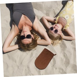 Baluue Tanning Mitt Applicator Self Tanner Gloves for Body Lotion Women's Black Glove