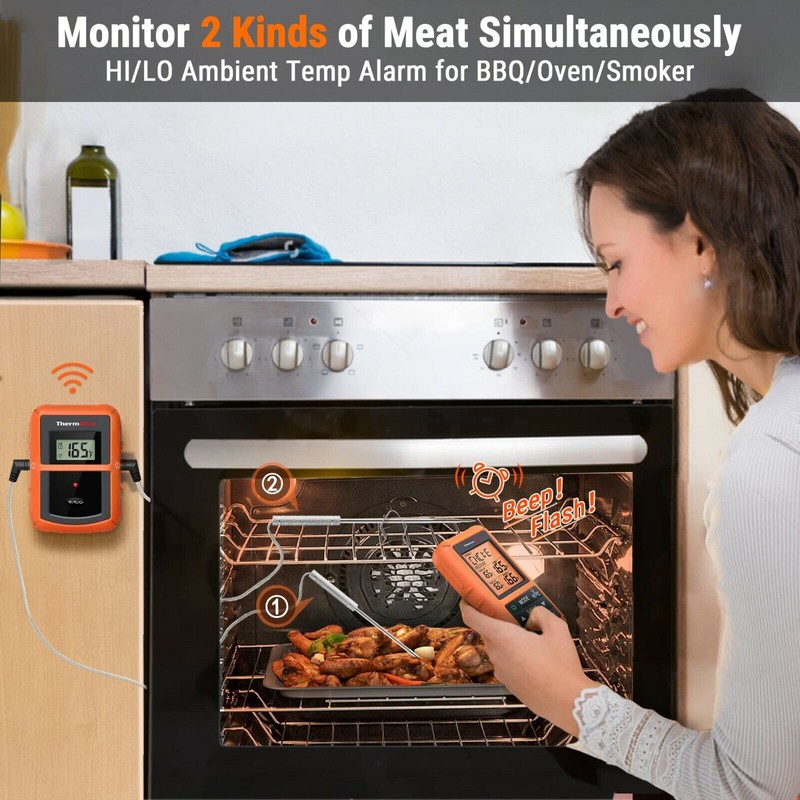 ThermoPro TP20S Wireless Remote Digital Cooking Food Meat Thermometer BBQ