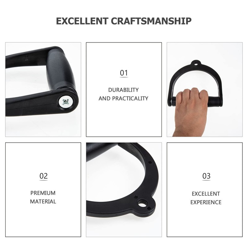 Mipcase 2Pcs Wear Resistant Workout Handles for Gym Cable Machines