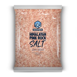 SOOPER1 Original Himalayan Salt (900g) | For Rock Salt Mills | 3-5mm | 900 grams | Pink Salt | UK Brand | Natural Salt | Coarse Salt | Zip Bag