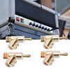 4pcs Banana Plug BA1403 Angled Locking Stacking Banana Plug 24K
