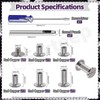 Swpeet 152 pieces M5 x 5 mm, 6 mm, 8