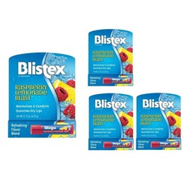 Blistex PACK OF 4 Blistex, Lip Moisturizer, Raspberry Lemonade Blast, 15 oz (4.25g)