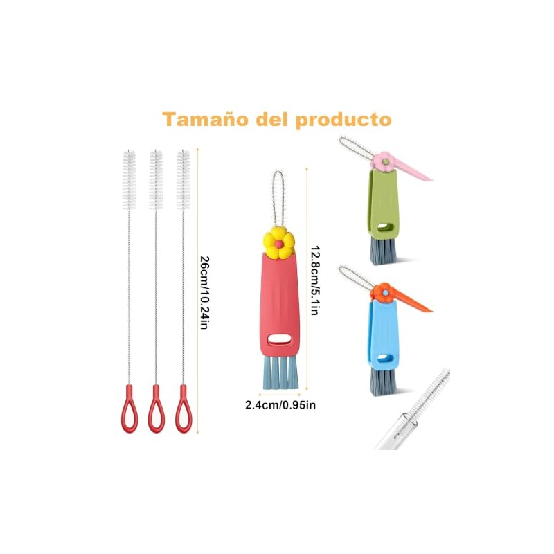 START MAKERS Kit Genérico Cepillo de Limpieza 6 Unidades, 3