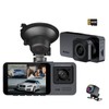 Dash Cam Car Front Rear 4K + 1080P WiFi Dash