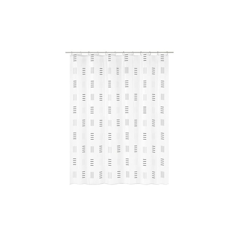 Kleine Wolke Duschvorhang Vinyl GRAFICO in Anthrazit mit 180x200 cm