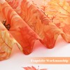 Fall Swag Curtains Maple Leaf Valances for Windows, Thanksgiving Pumpkin