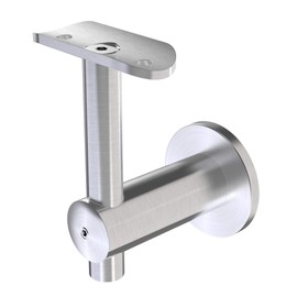 Handrail Bracket Stainless Steel 316 Round (Satin Stainless Steel)