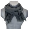 Ella Jonte Mens Scarf Lightweight Soft Scarf Plain, gray
