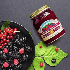 Nature's Hollow, Sugar-Free Mountain Berry Preserves, Non GMO, Keto Friendly, Vegan and Gluten Free - 10 Ounce