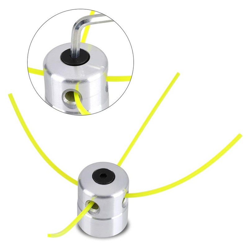 Grass Trimmer Heads,Brush Cutter Accessories,Universal Aluminium Trimmer with Strimmer Line