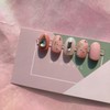 MunNail Brooch Marble Nail - Short Oval / MunNail 브로치